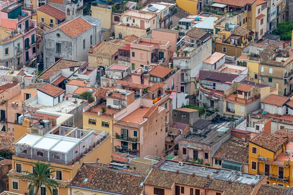 Vista Aérea Las Casas Sicilianas Italia — Foto de Stock