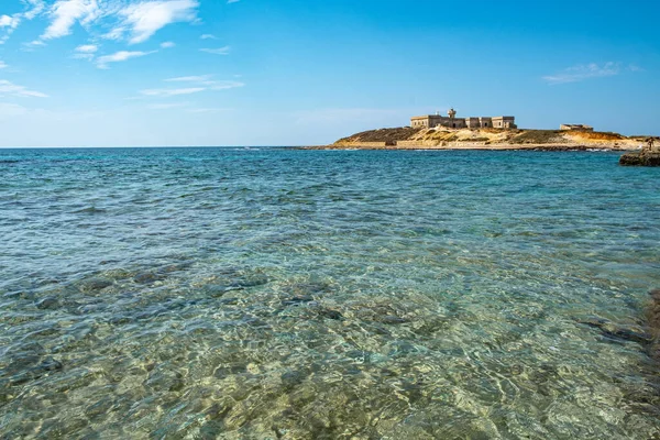 Par Position Île Des Courants Sicile Représente Une Sorte Frontière — Photo