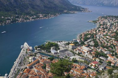 Karadağ Kotor 'daki St. John Kalesinden Bakış