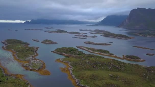 Adaların üzerinden uçuş takımadası — Stok video