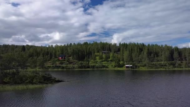 Aerial view of Beautiful Nature Norway — Stock Video