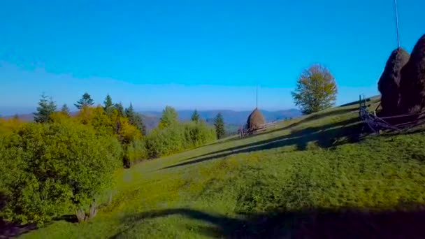 Політ через Карпатські гори — стокове відео