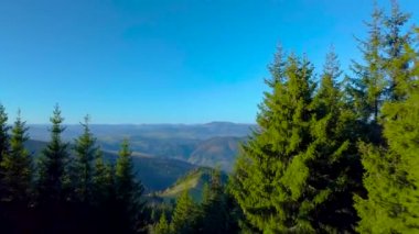 Karpat Dağları 'nın üzerinde uçarken