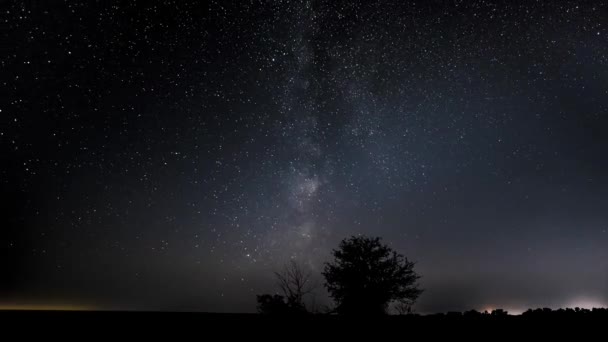 Via Láctea Galaxy Time Lapse — Vídeo de Stock