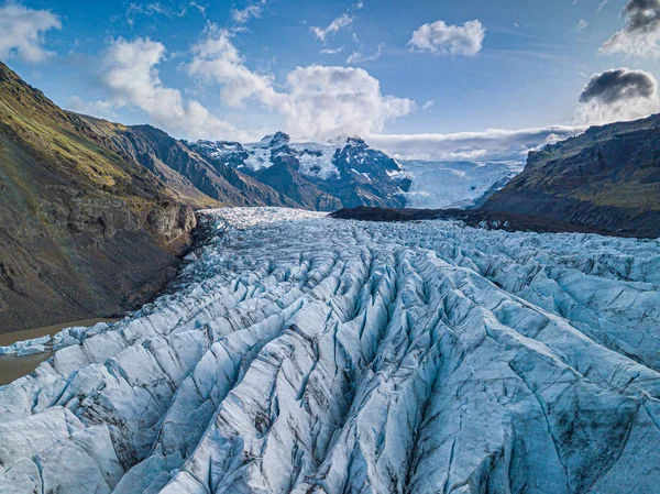 Svnafellsjkull gleccser Izlandon Jogdíjmentes Stock Fotók