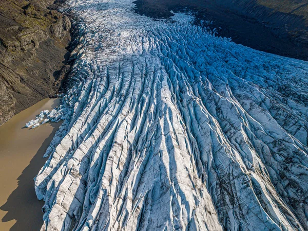 Svnafellsjkull gleccser Izlandon — Stock Fotó