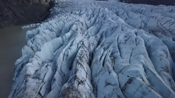 Svnafellsjkull-gletsjer in IJsland — Stockvideo