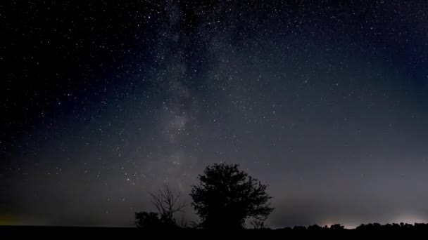 Via Láctea Galaxy Time Lapse — Vídeo de Stock