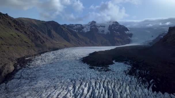 Ledovec svnafellsjkull na Islandu — Stock video