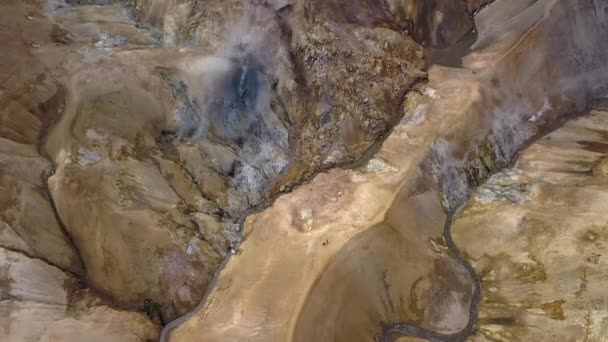 Area geotermica di Kerlingarfjoll — Video Stock