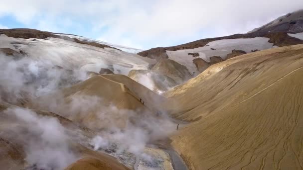 Kerlingarfjoll geotermal oblast — Stock video