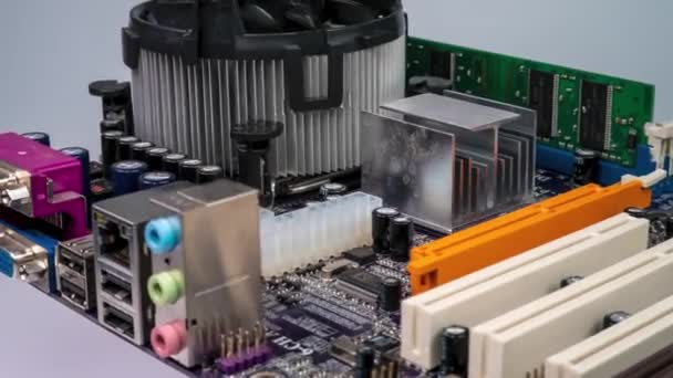 Placa de circuito de computador — Vídeo de Stock