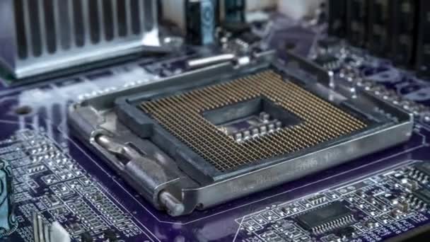 Placa de circuito de computador — Vídeo de Stock