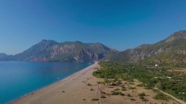 Cirali Sahili 'nin havadan görünüşü