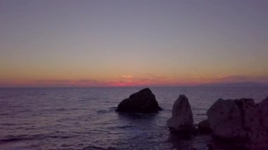 Akdeniz 'de gün batımı