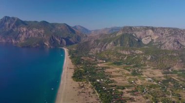 Cirali Sahili 'nin havadan görünüşü