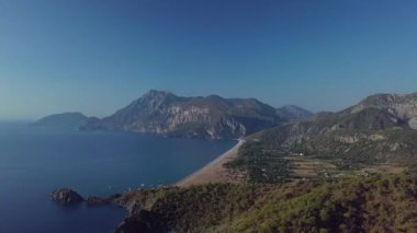 Cirali Sahili 'nin havadan görünüşü