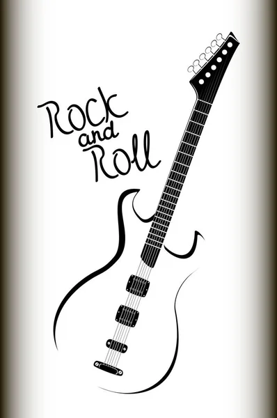 Image laconique guitare basse Illustration vectorielle EPS10 — Image vectorielle