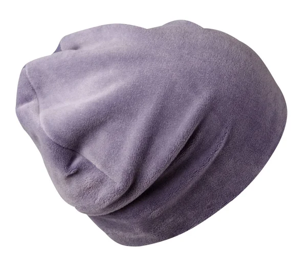 Женская Шляпа Трикотажная Шляпа Изолированы Белом Фоне — стоковое фото