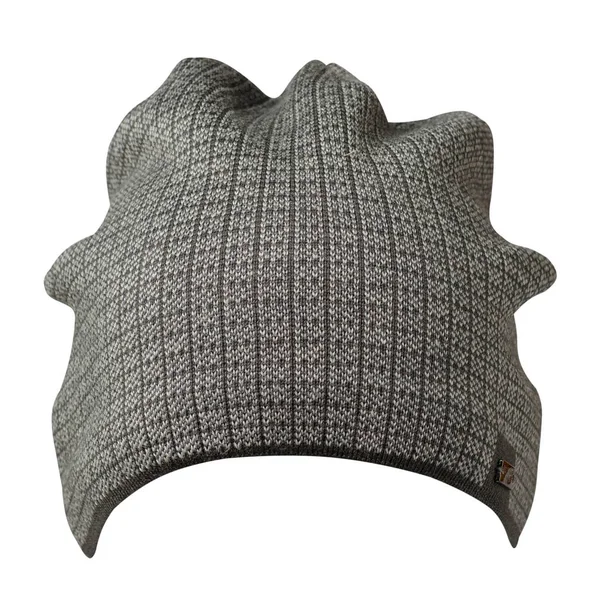 Hat Som Isolerad Vit Bakgrund Knitted Hatt — Stockfoto