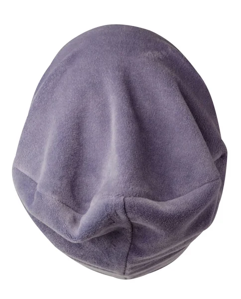 Kadın şapkası. Örgü şapka beyaz arkaplanda izole.