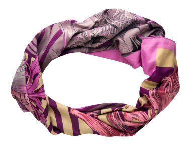 eşarp yaz. çok renkli atkı. Eşarp Üstten Görünüm.