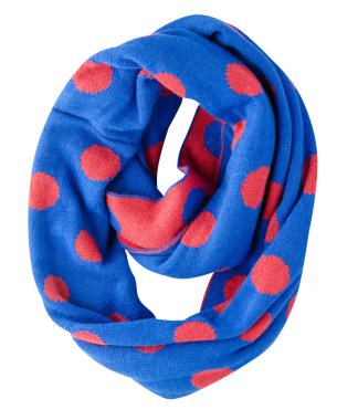  Atkı beyaz arkaplanda izole edildi. Üst görünüm . 