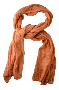  Atkı beyaz arkaplanda izole edildi. Üst görünüm . 