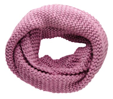  Atkı beyaz arkaplanda izole edildi. Üst görünüm . 