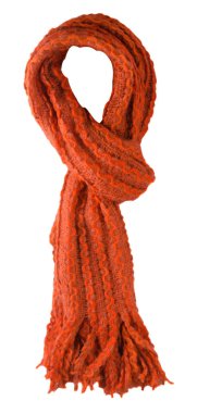  Atkı beyaz arkaplanda izole edildi. Üst görünüm . 