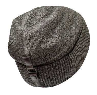  Beyaz arka plan .knitted şapka izole şapka .