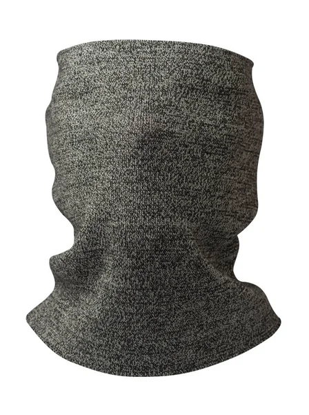 Halsduk Vind Mask Isolerad Vit Bakgrund Ull Halsduk — Stockfoto