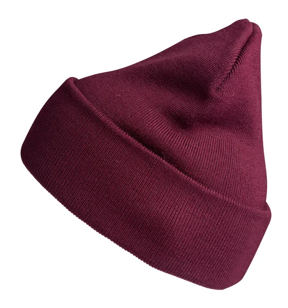  Beyaz arka plan .knitted şapka izole şapka .
