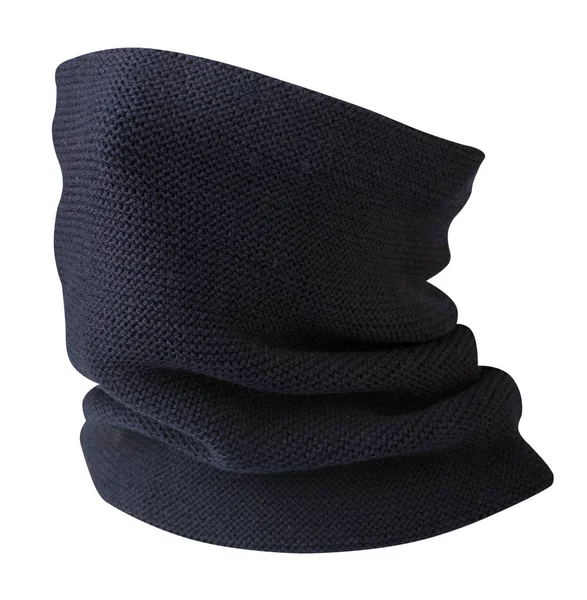 Beyaz arka plan üzerinde izole rüzgar maskesi eşarp. Yün atkı .