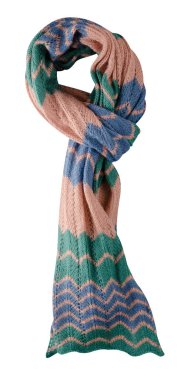 eşarp yaz. çok renkli atkı. Eşarp Üstten Görünüm.