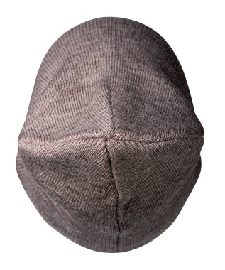 Kadın şapkası. Örgü şapka beyaz arkaplanda izole.