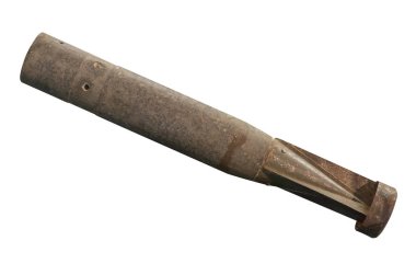 Dünya Savaşı, beyaz arka plan üzerinde izole havadan bomba. Havadan bomba yan görünüm .