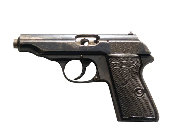 Pistola Isolata Sfondo Bianco Pistola Dalla Seconda Guerra Mondiale Mauser — Foto Stock