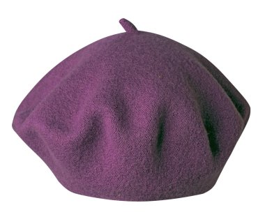 Beyaz arka plan üzerinde izole bere. kadın şapka bere.