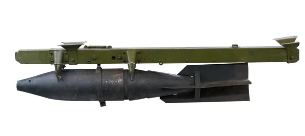 Bomba Lotnicza Wojny Światowej Białym Tle Widok Boku Bomba Lotnicza — Zdjęcie stockowe