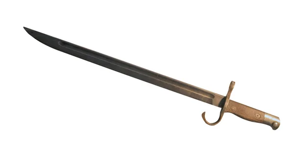 Beyaz arka plan üzerinde izole süngü bıçak. süngü bıçak t