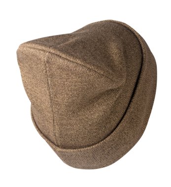  Beyaz arkaplanda izole edilmiş şapka  