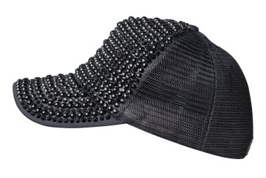 Beyaz arkaplanda izole edilmiş şapka 