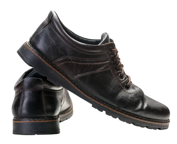 Kožené boty izolovaných na bílém pozadí. l boty — Stock fotografie