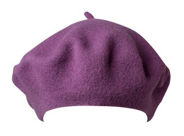 Beyaz arka plan üzerinde izole bere. kadın şapka bere