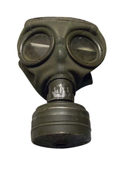 Maska Gazowa na białym tle. Maska Gazowa II wojny światowej — Zdjęcie stockowe