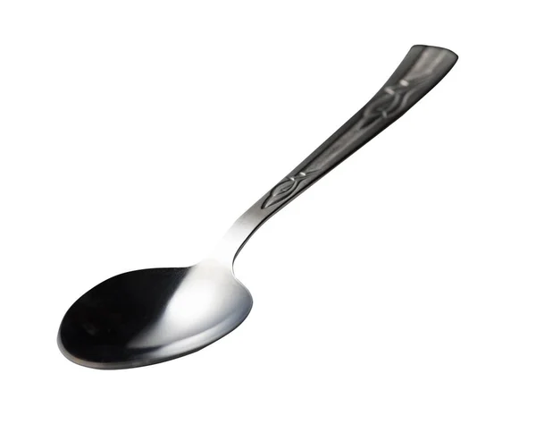 Spoon isolated on white background. metal spoon. vintage spoon. — Stock Photo, Image