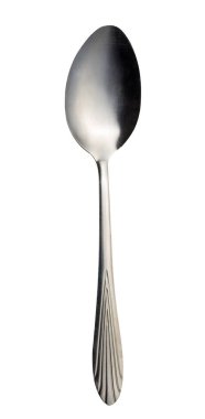beyaz arka plan üzerinde izole kaşık. metal kaşık. vintage kaşık. 