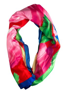 eşarp yaz. çok renkli atkı. Eşarp Üstten Görünüm