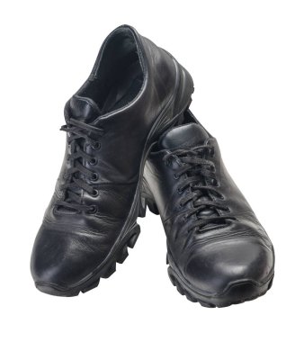 Beyaz arka plan üzerinde izole deri ayakkabılar. deri l Ayakkabı